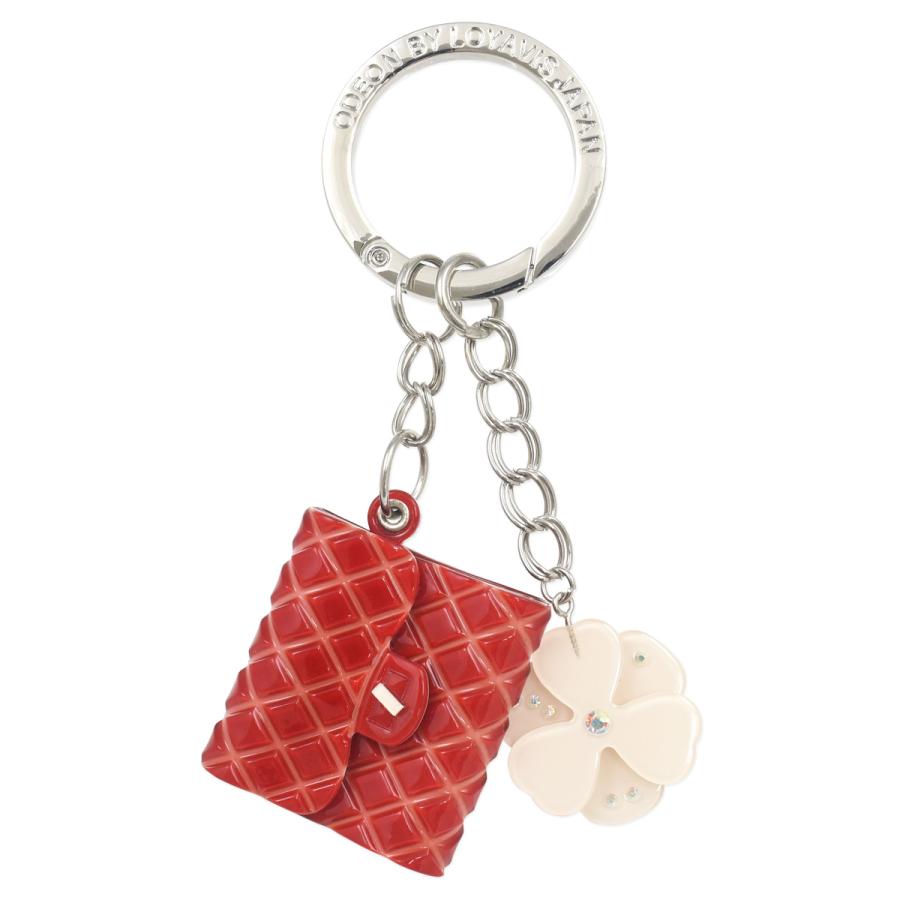 バッグチャーム クラッチバッグ アクリルキーホルダー かわいい