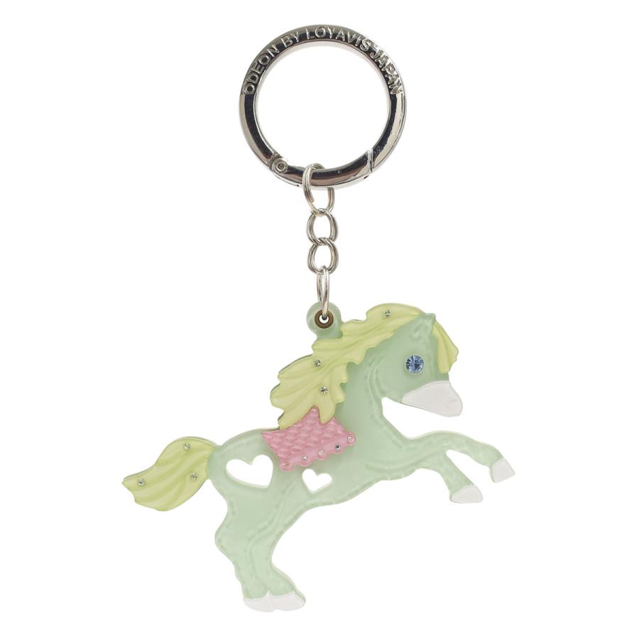 バッグチャーム メルヘン 馬 ポニー キーリング かわいい アクリル