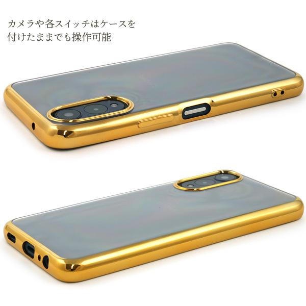 arrows We2 Plus ケース カバー 背面クリアー メタリック ソフトケース