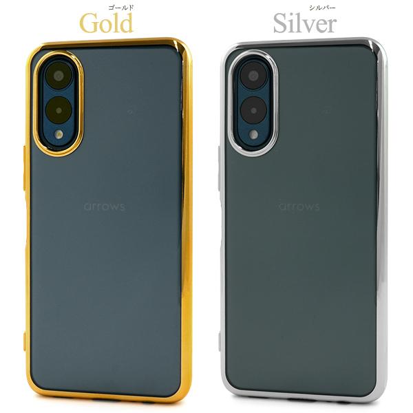 arrows We2 Plus ケース カバー 背面クリアー メタリック ソフトケース