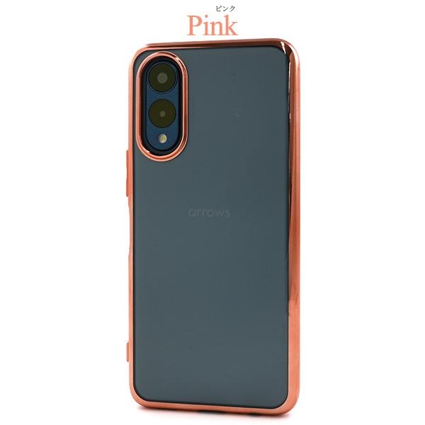 arrows We2 Plus ケース ソフトケース 背面クリア メタリック バンパー