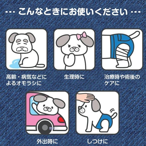 ドギーマン ジーンズ風パンツ L 12枚入 犬用おむつ 中・大型犬用