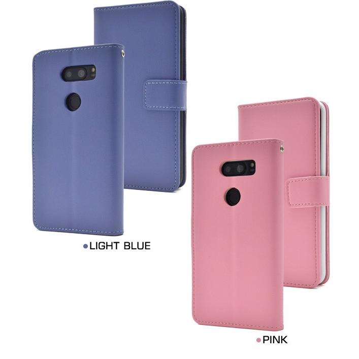 LG isai V30+ L-01K JOJO L-02K LGV35 兼用ケース 手帳型 8色展開 PU