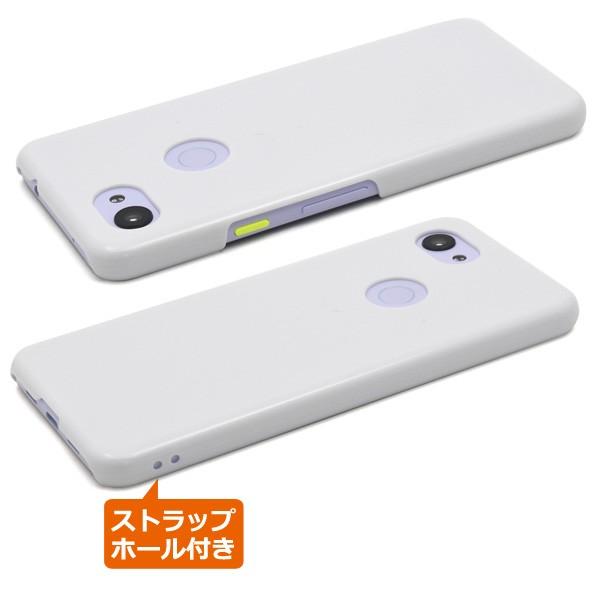 Google Pixel3a ケース カバー ホワイト（白） ハードケース グーグル