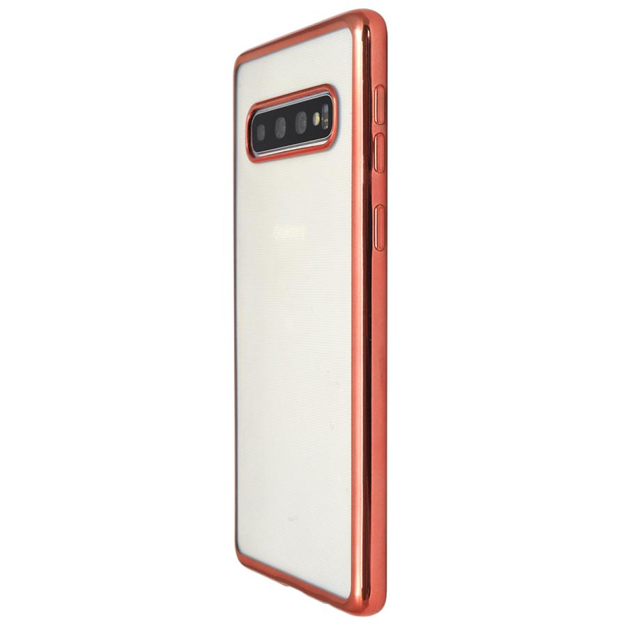 Galaxy S10 ケース カバー メタリックバンパー×背面クリア