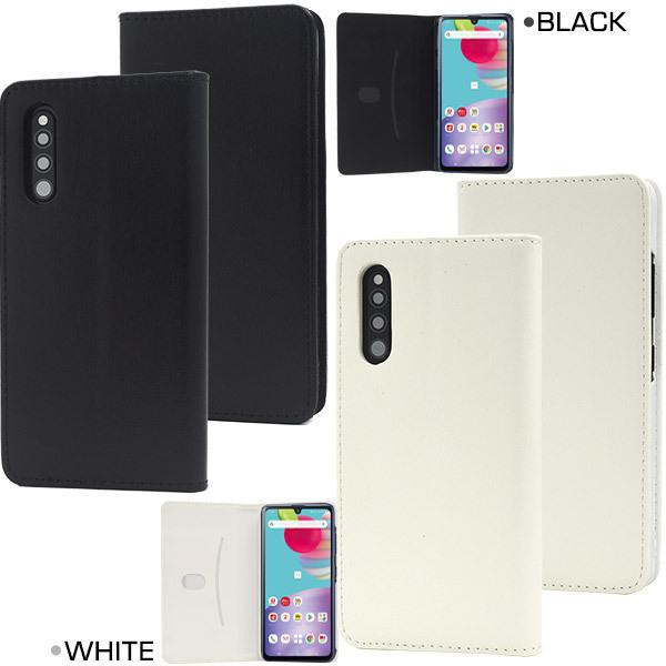 Galaxy A41 スマホケース 手帳型 選べる8色 合皮レザー ベルトフラップ