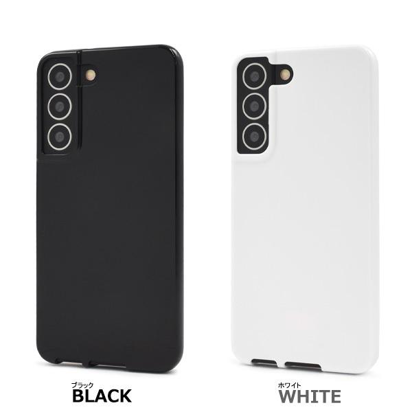 Samsung Galaxy S22 ブラック ケース付き Galaxy S22 カバーケース ソフトケース 黒 白 TPU ギャラクシー