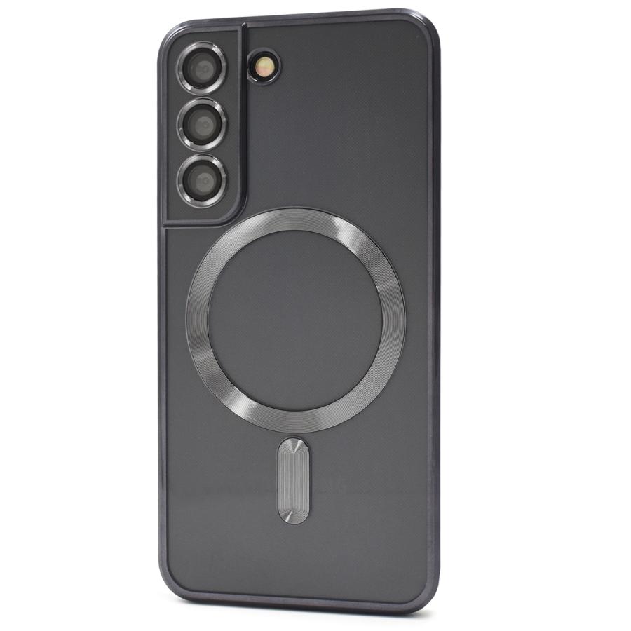 Galaxy S22 カバー ケース MagSafe対応 メタリックバンパー×背面