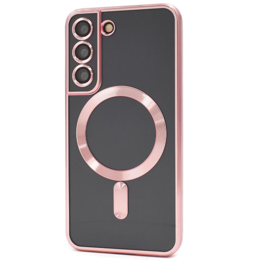 Galaxy S22 カバー ケース MagSafe対応 メタリックバンパー×背面