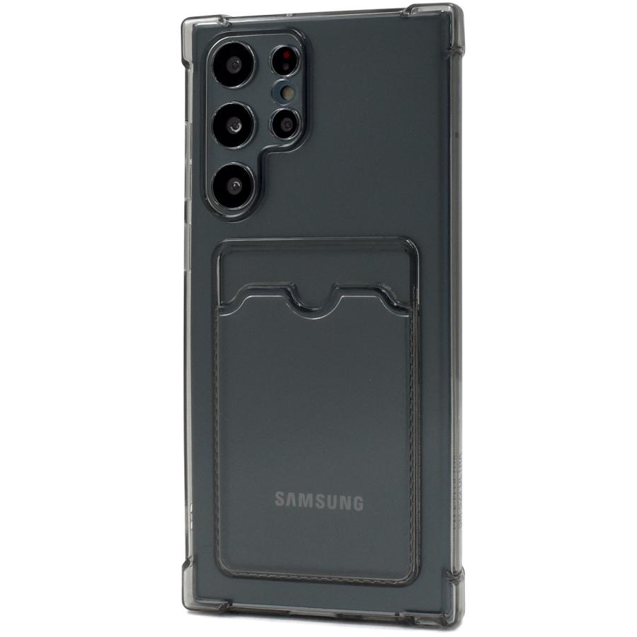 GALAXY S22 Ultra ケース付き Galaxy S22 Ultra カバー クリアケース カード・チェキ収納背面
