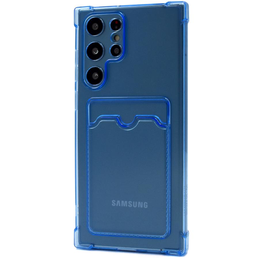 Galaxy S22 Ultra カバー クリアケース カード・チェキ収納背面