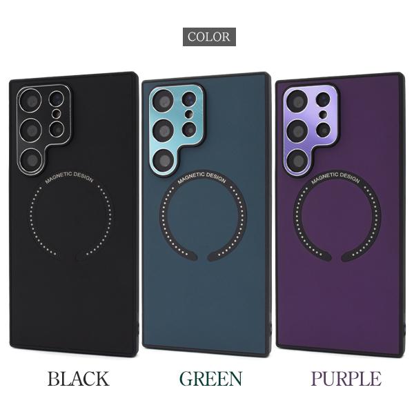 Galaxy S23 Ultra カバー ケース MagSafe対応 メタリックバンパー