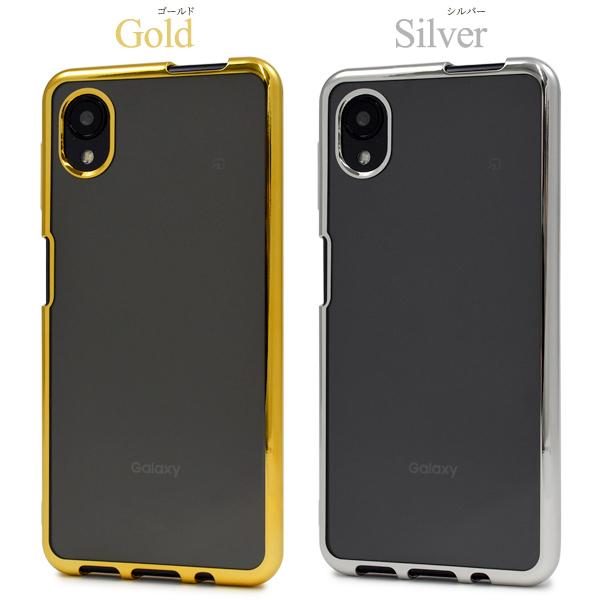 Galaxy A23 5G カバー ケース メタリックバンパー×背面クリアー ソフト