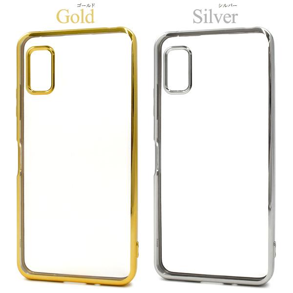 AQUOS wish3 ケース メタリックバンパー×背面クリアー スマホケース