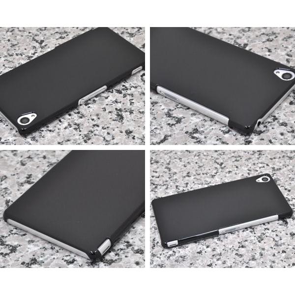 Xperia Z3 (SOL26 SO-01G 401SO) ハードケース 黒（ブラック