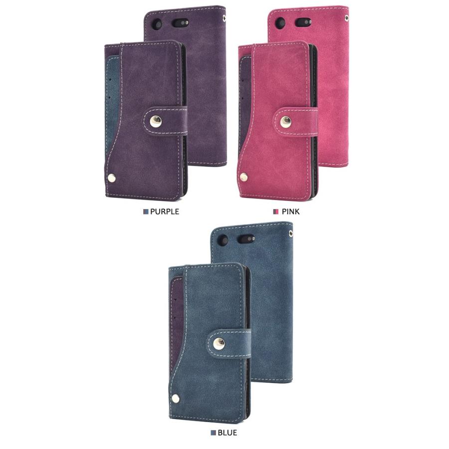 Xperia docomo XZ1 Compact(SO-02K）専用ケース 手帳型 スライド式