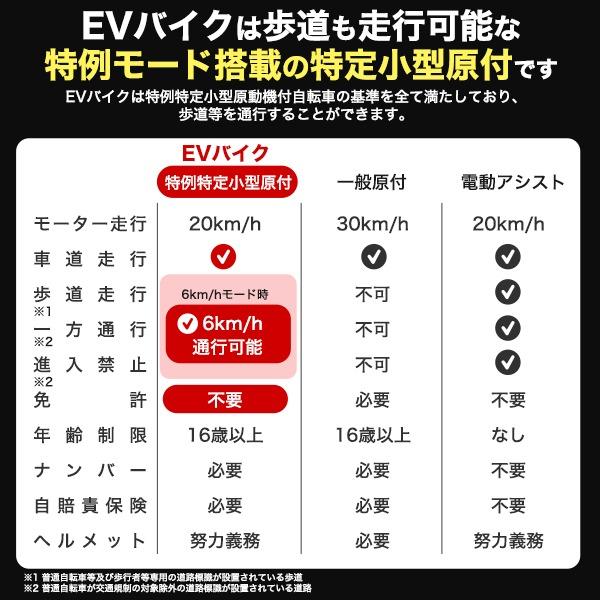 電動バイク 免許不要 EVバイク 公道走行可能 カードキー施錠 電動