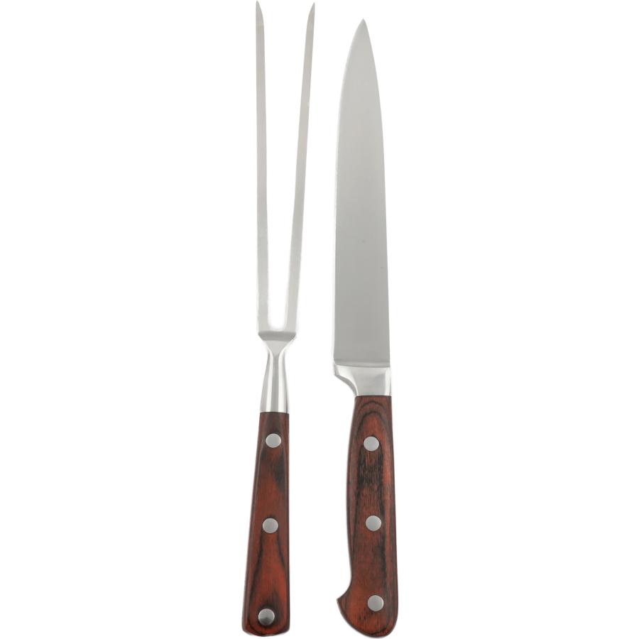 ステーキナイフ＆ミートフォーク セット カービングフォーク