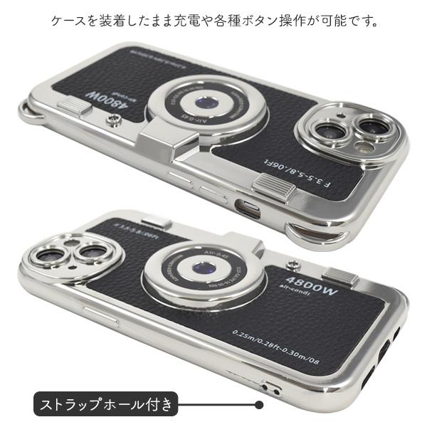レトロカメラセット ケース付き PLATA（プラタ） iPhone 13 iPhone 14 iPhone 13Pro iPhone 14Pro