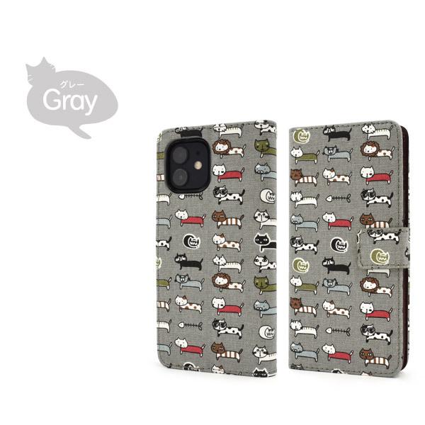 PLATA（プラタ） iPhone12 iPhone12Pro 兼用 手帳型ケース 寿司猫 和柄