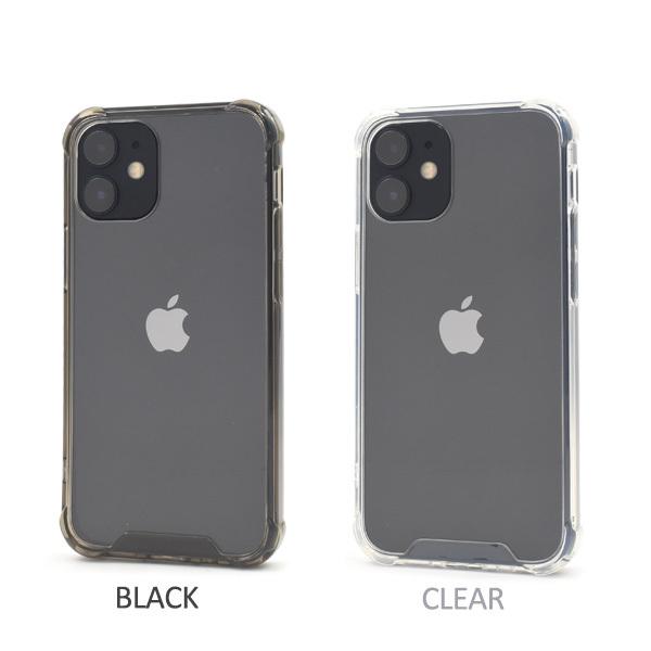 PLATA（プラタ） iPhone12mini カバー ケース 耐衝撃 背面クリア