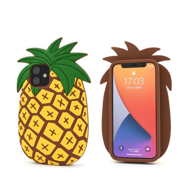 PLATA（プラタ） iPhone12mini カバー ケース パイナップル シリコン