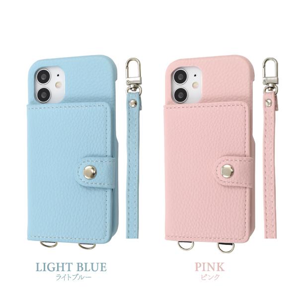 PLATA（プラタ） iPhone12mini ケース ショルダーストラップ付
