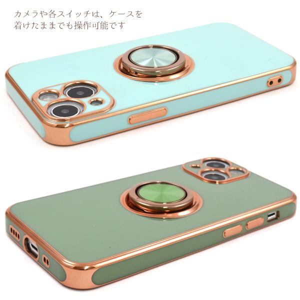 PLATA（プラタ） iPhone13 mini ケース カバー リングホルダー付