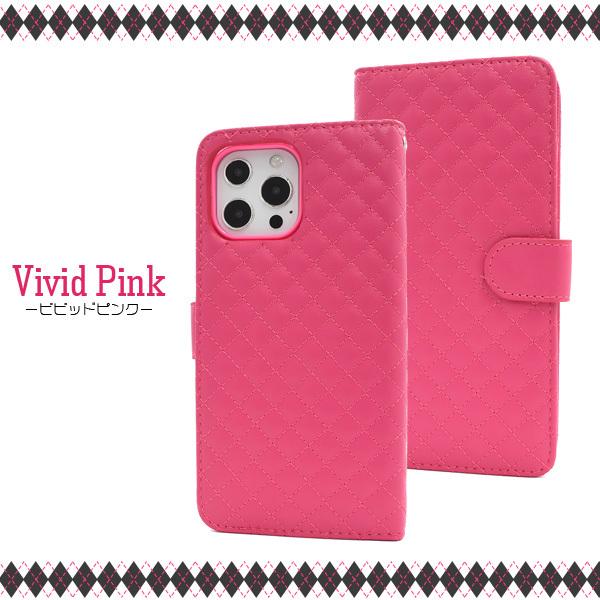 PLATA iPhone13 Pro Max ケース 手帳型 キルティングレザー