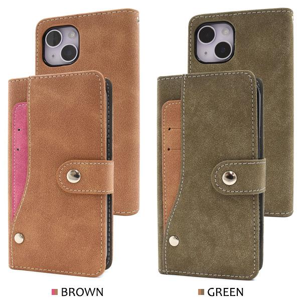 PLATA（プラタ） iPhone14 ケース 手帳型 スライド式カード収納 IC