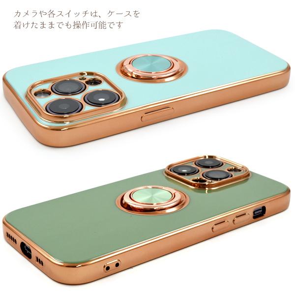 PLATA（プラタ） iPhone14pro ケース カバー スマホリング付