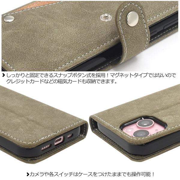 PLATA（プラタ） iPhone15 手帳型 スマホケース スライド式カード収納