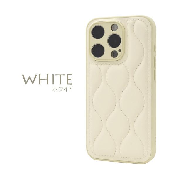 PLATA（プラタ） iPhone15 Pro ケース カバー キルティングレザー