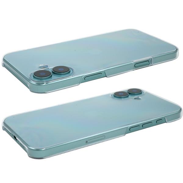 PLATA iPhone16 Plus ケース カバー 黒 ブラック 無地 ハード
