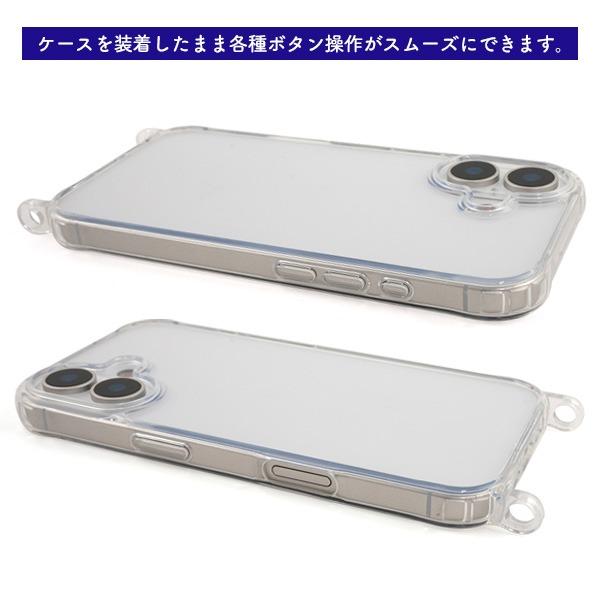 PLATA（プラタ） iPhone17 ケース ショルダー クリア 透明 ストラップ