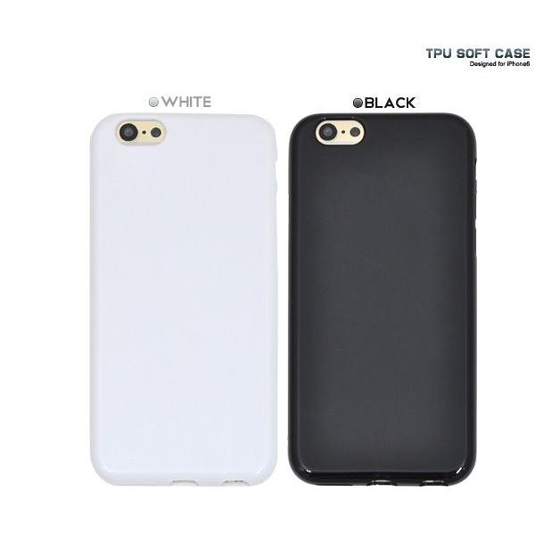 iPhone6 iPhone6S(4.7インチ)　ソフトケース　アイフォンケース　ブラック ホワイト | PLATA