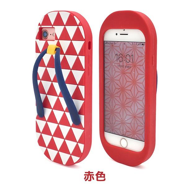 iPhoneSE3 SE2 iPhone8  iPhone7  iPhone6 6s ケース 草履 サンダル 和風 夏 面白 シリコンケース アイフォンケース｜n-style｜03