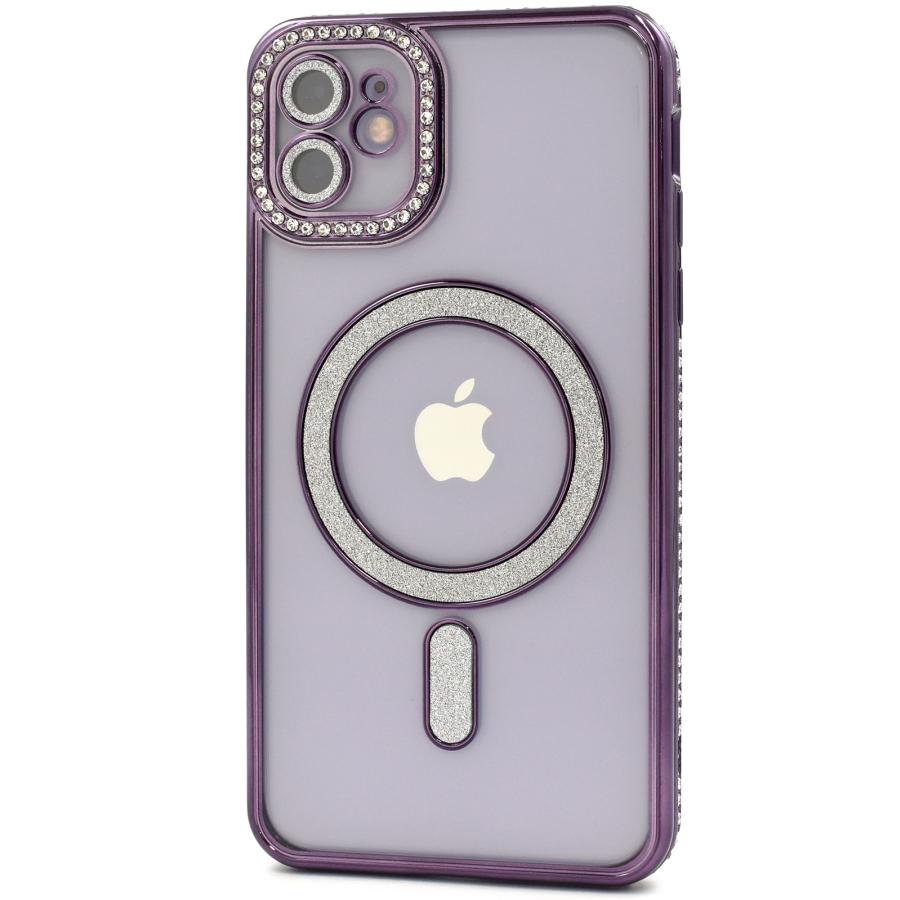 PLATA（プラタ） iPhone シリーズ ケース MagSafe対応 ラインストーン
