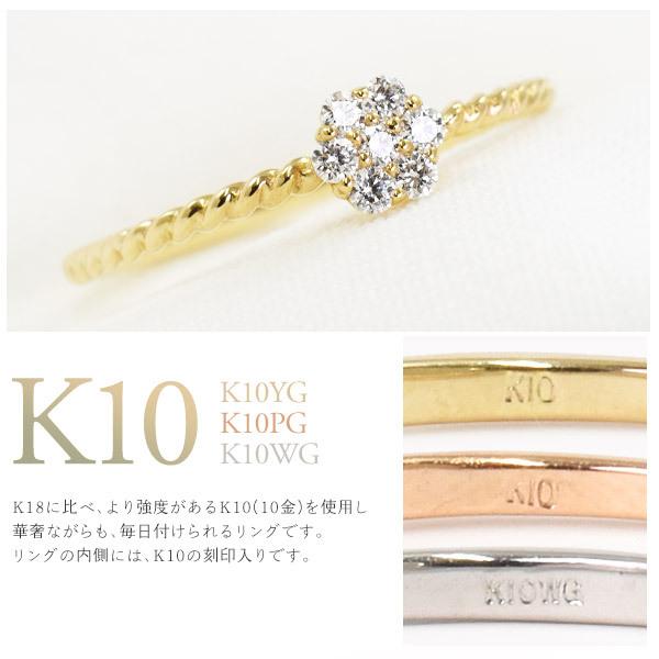 k10 ダイヤモンドリング　ゴールドリング　一粒ダイヤ　華奢リング 楽天市場】【One Diamond Ring】 K10/K18/Pt900 一粒