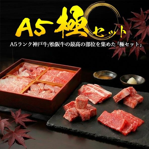 神戸ビーフ 牛肉 神戸牛 松阪牛 肉 ギフト A5 極4点セット 600g 敬老の