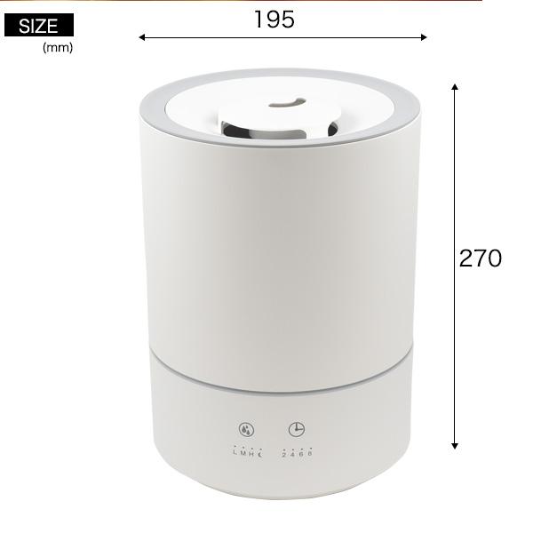 木目調 ドーナツ型 加湿器 アロマ 超音波 - 空調