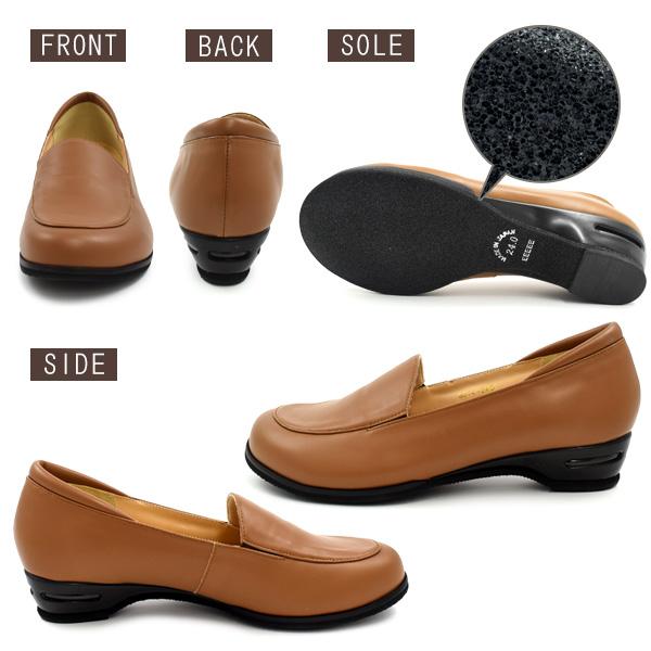 ★新品★本革コンフォートシューズ22cm4E、キャメル、甲高幅広 ☆新品☆本革コンフォートシューズ22cm4E、キャメル、甲高幅広