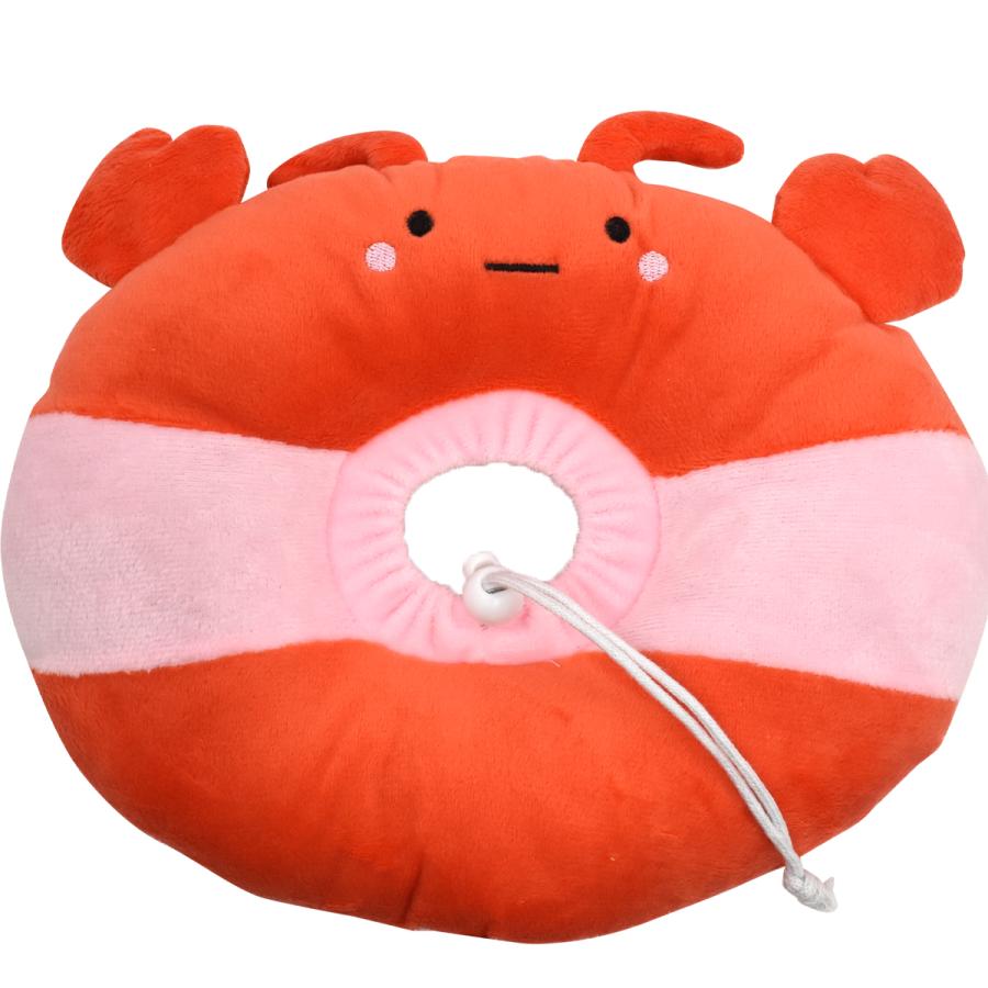 エリザベスカラー 犬用 猫用 ドーナツ ソフト クッション型 いちご