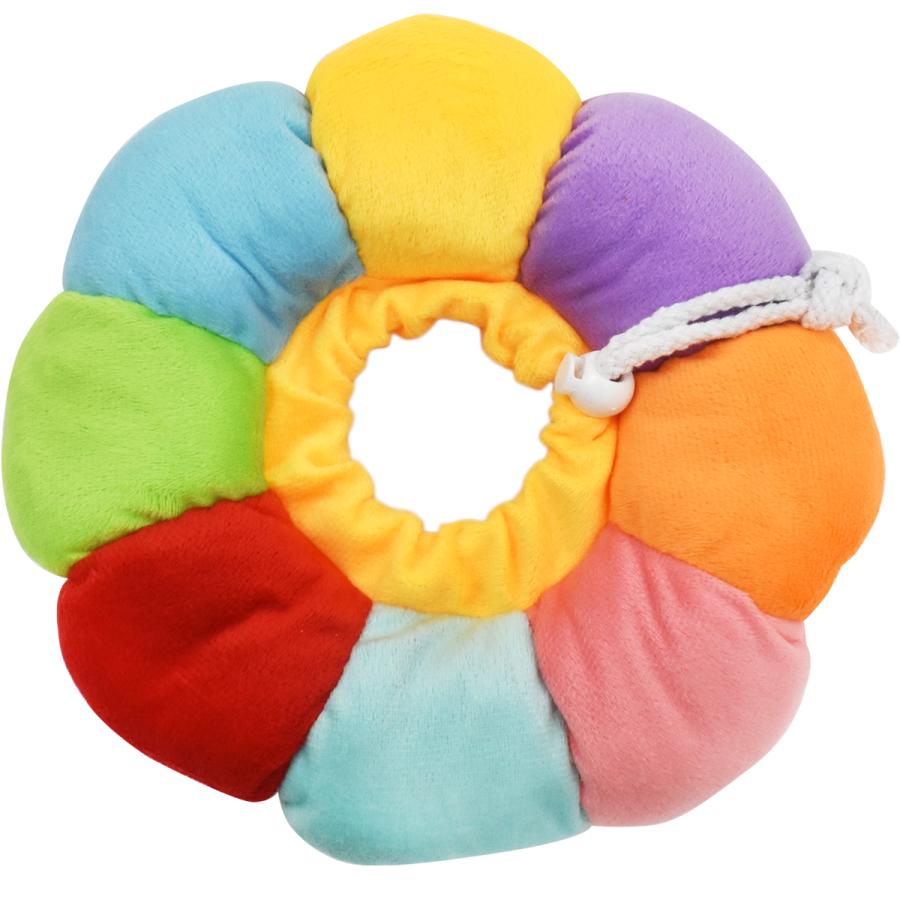 エリザベスカラー 犬用 猫用 ドーナツ ソフト クッション型 お花