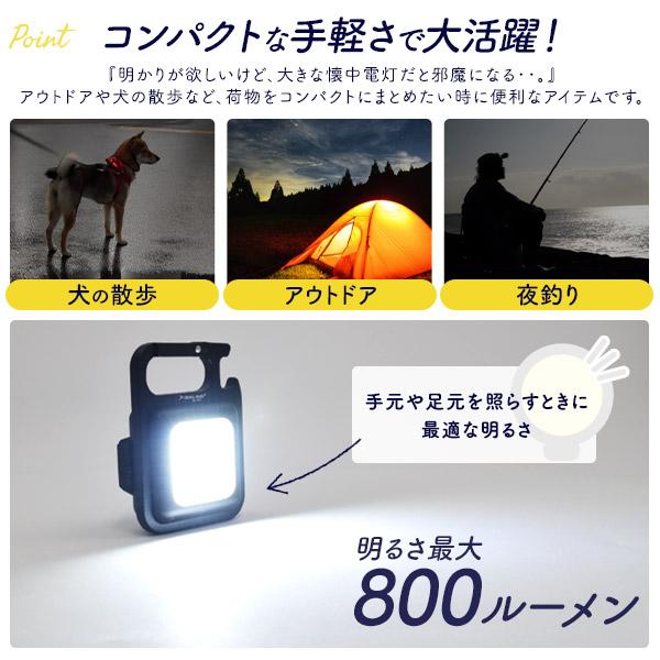 LEDライト カラビナライト 充電式 小型 コンパクト ハンディライト