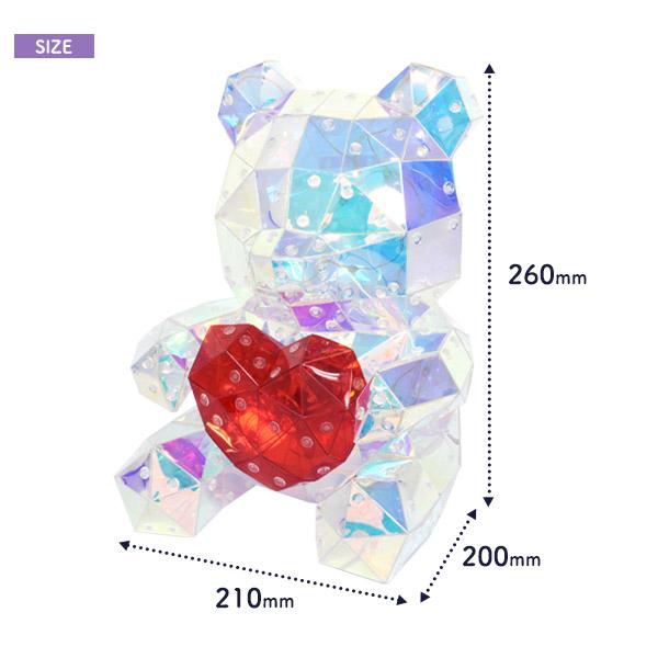 イルミネーションライト LED くま 26x21cm 光のオブジェ 屋内 部屋