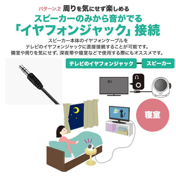 テレビスピーカー 高齢者 有線 手元スピーカー 集音 乾電池式 コード5m 