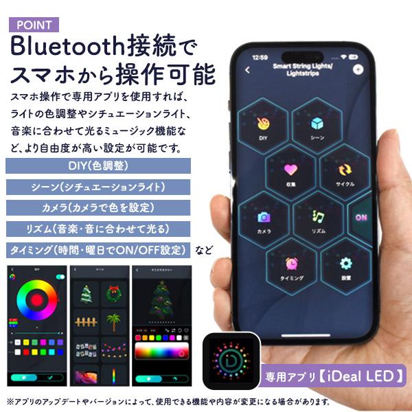 クリスマスツリー 57cm LEDライト おしゃれ オーロラカラー