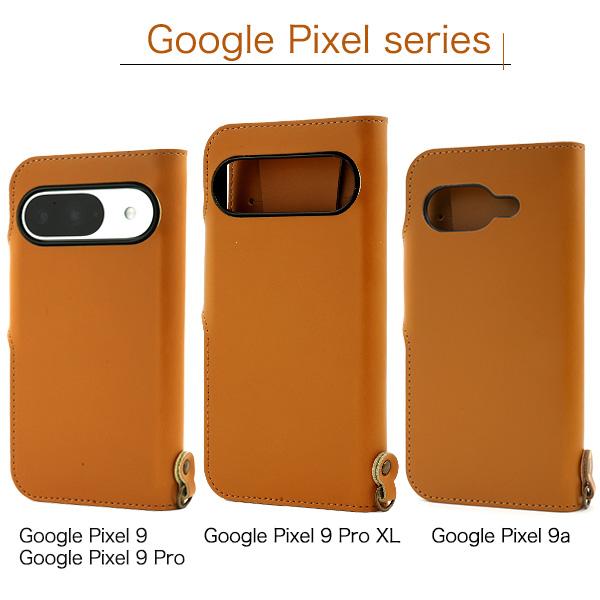 Google Pixel 10 Pro XL 9 9a ケース 手帳型 本皮 牛革 カラーレザー