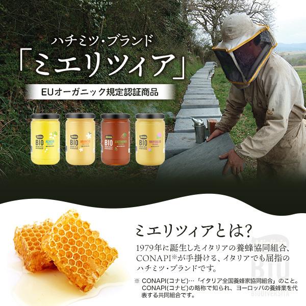 ハチミツ アカシアの有機はちみつ 400g 蜂蜜 ミエツィリア イタリア 瓶